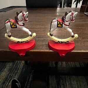 Rocking Horse Stocking Hanger Set